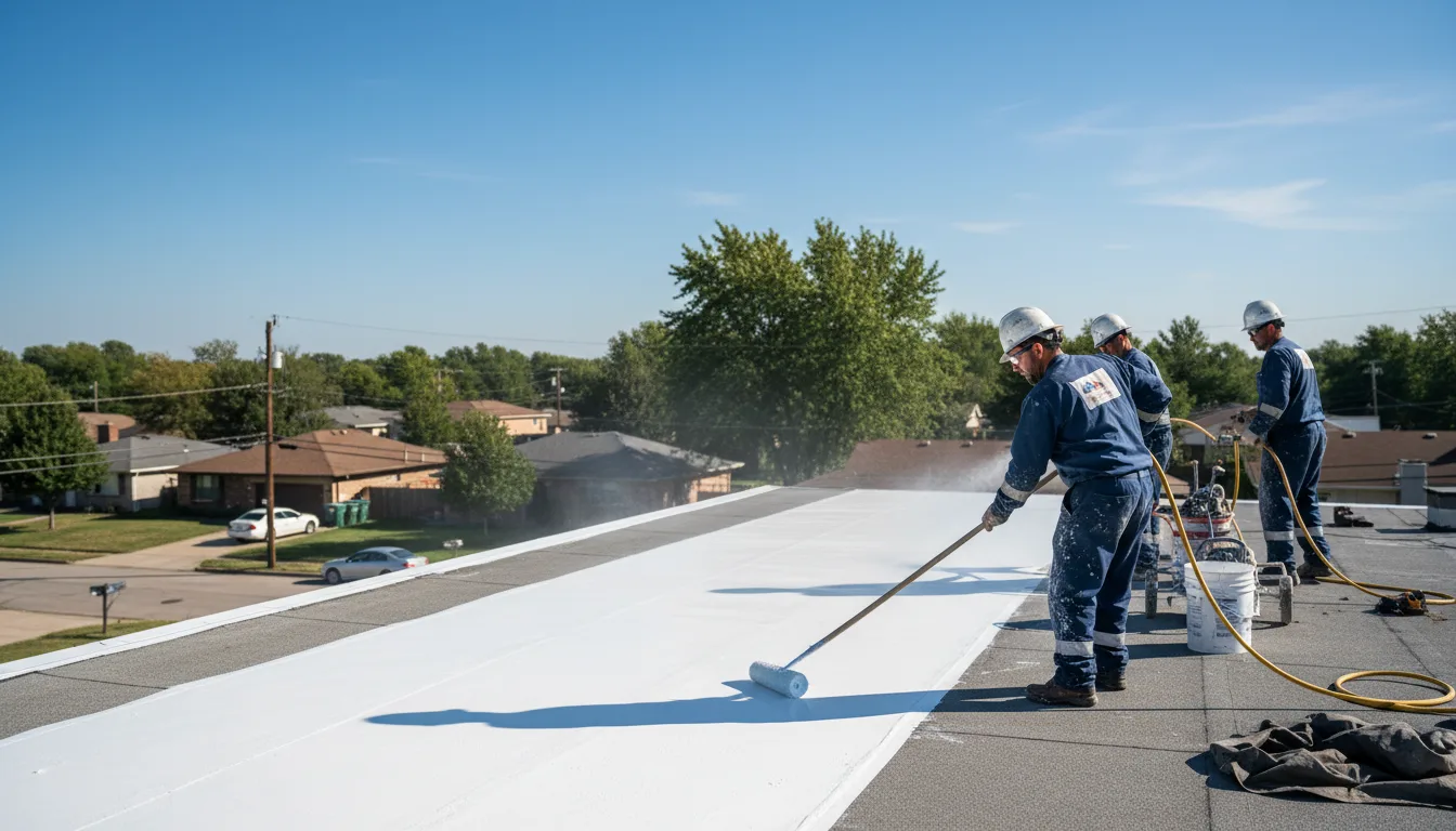 Commercial roof coating in Bell, CA near me